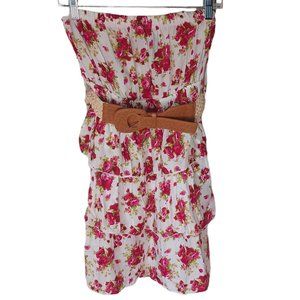 Rue21 Floral Strapless Dress Size Large